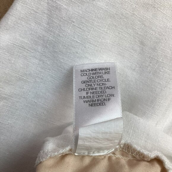 J. Jill Love Linen Womens Small White Pants 100% Linen Made In India - Picture 12 of 12